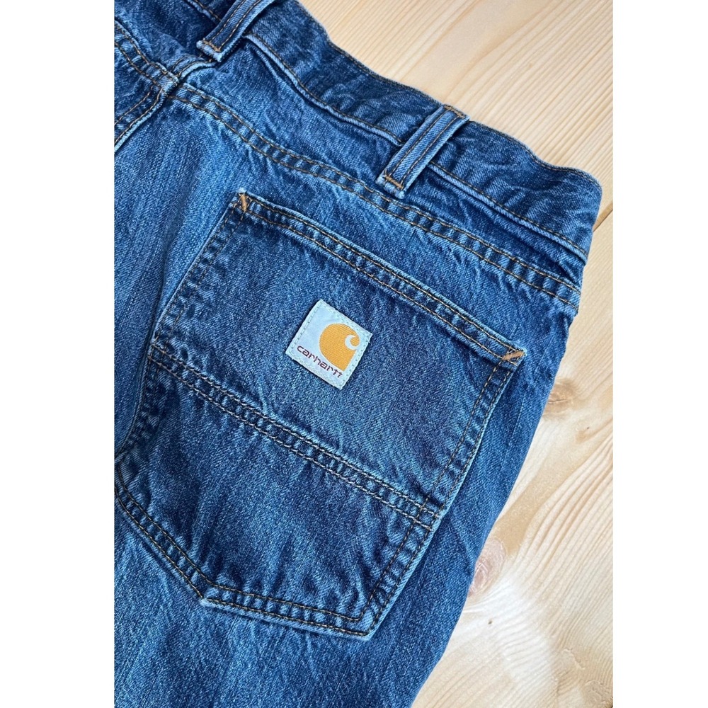 Carhartt Men's Blue Denim Work Jeans